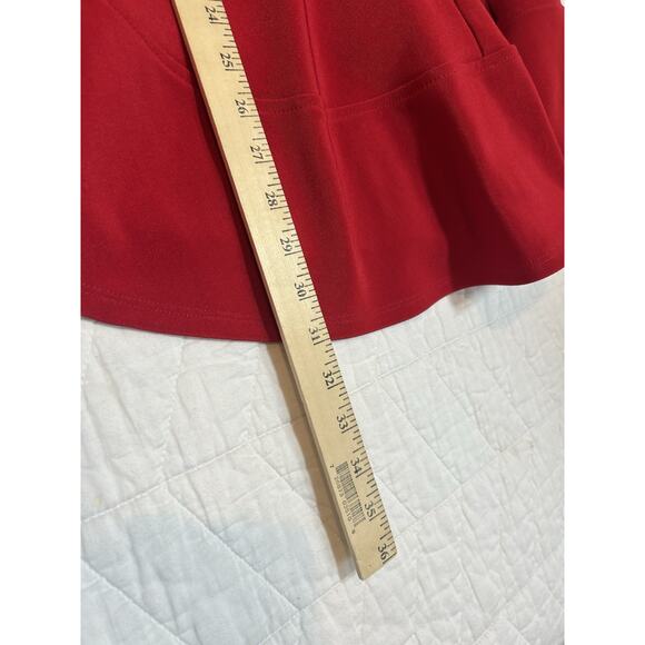 Lulu’s Dress Womens size XS Red Fit & Flare Dress back zip - Picture 7 of 8